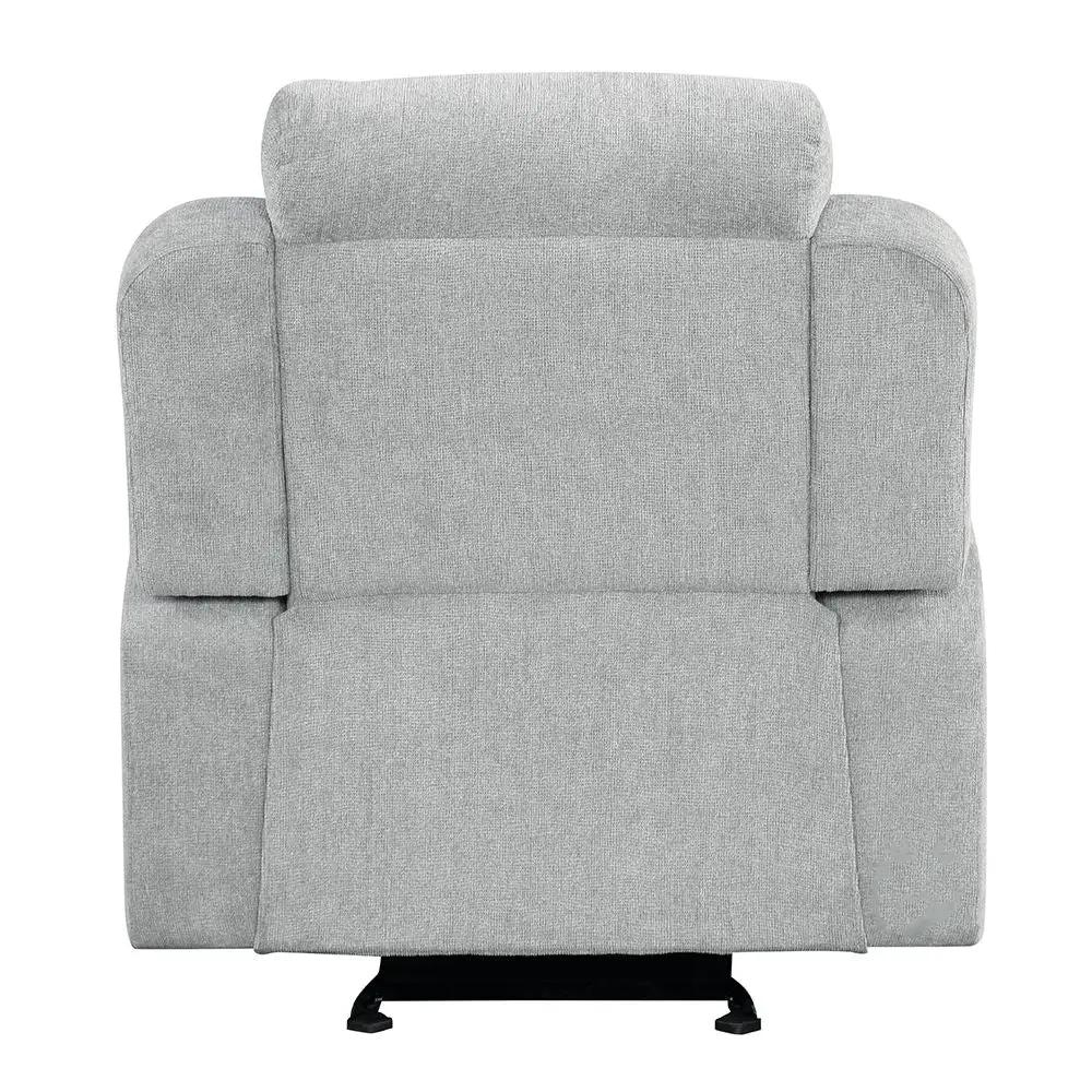 Galya - Motion Glider Recliner - Light Gray Chenille by Unique Piece Furniture