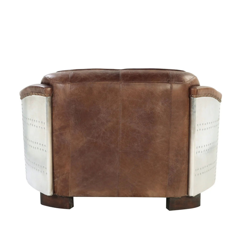 Brancaster - Grain Leather Loveseat - Brown by Unique Piece Furniture