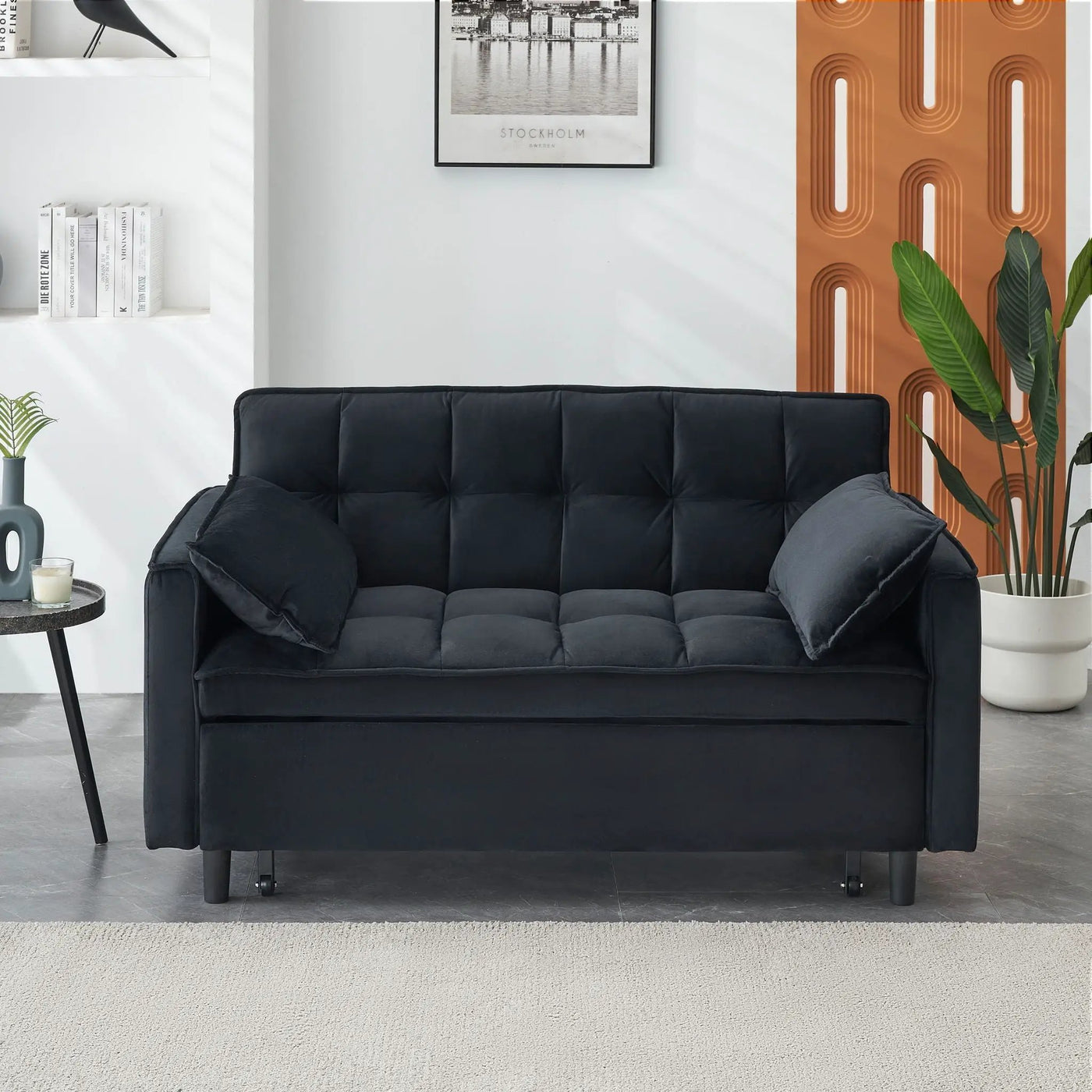 Sofa Bed With Pockets, 3 In 1 Convertible For Living Room by HouseOfZazla