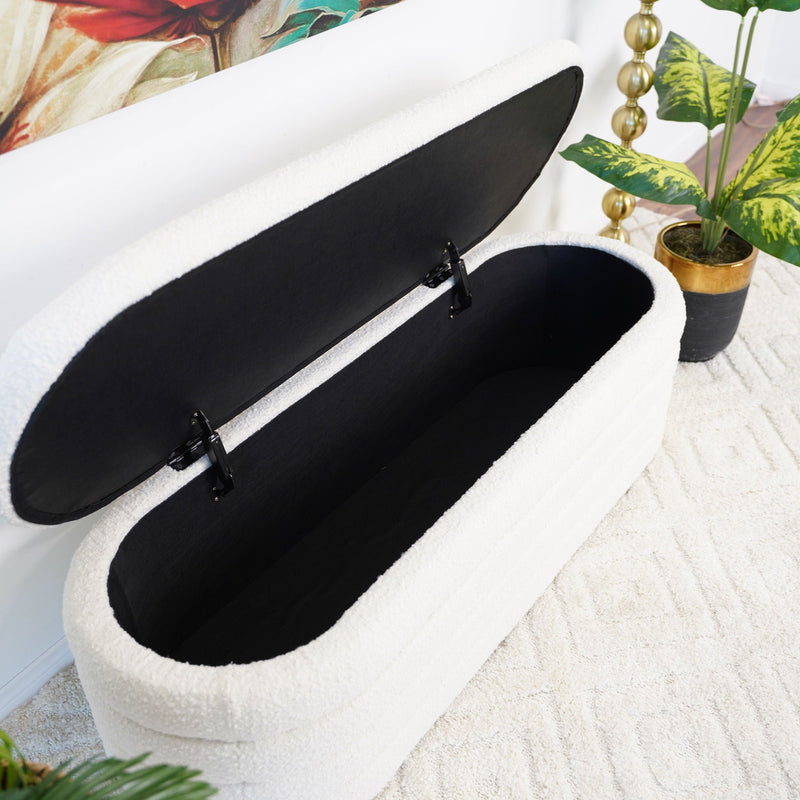 Cabana - Bench With Storage - Ivory, photo 6 of 8