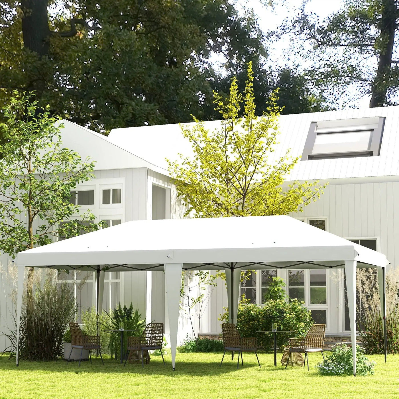 Outsunny 10' x 19.2' Pop Up Canopy Tent by HouseOfZazla