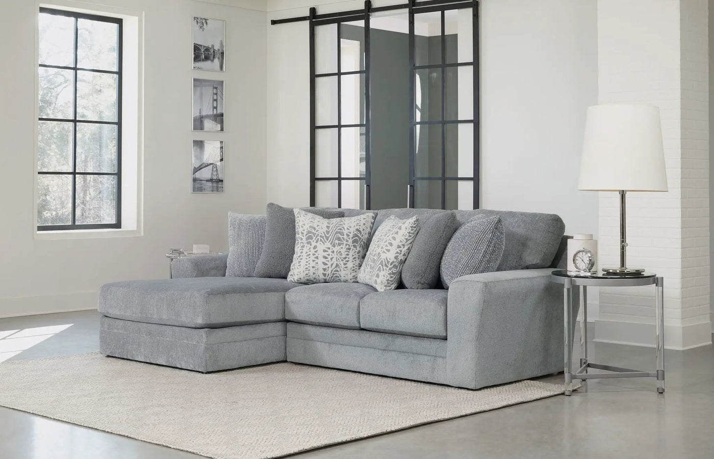 Glacier - Sectional With Included Accent Pillows by Unique Piece Furniture