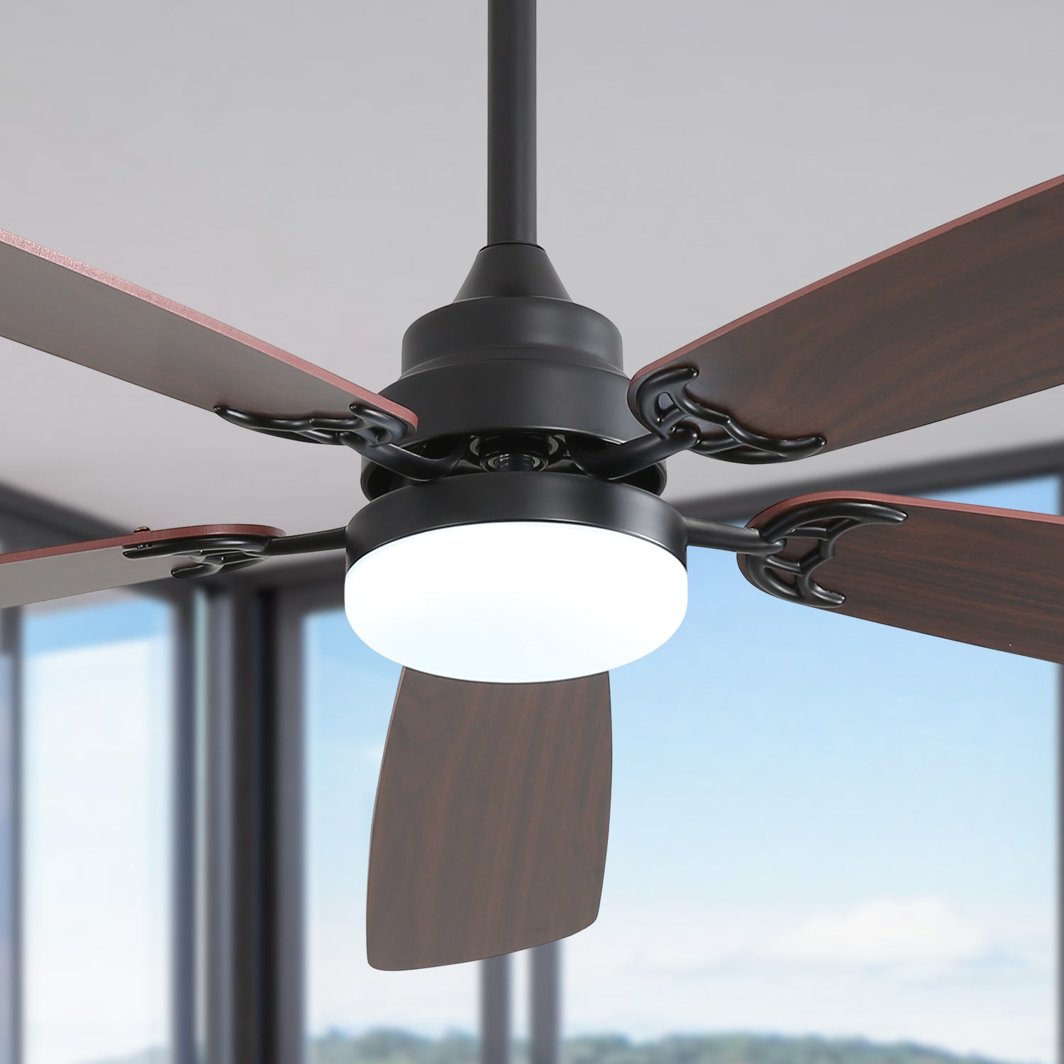 52 Inch Classics Ceiling Fan With LED Light by HouseOfZazla