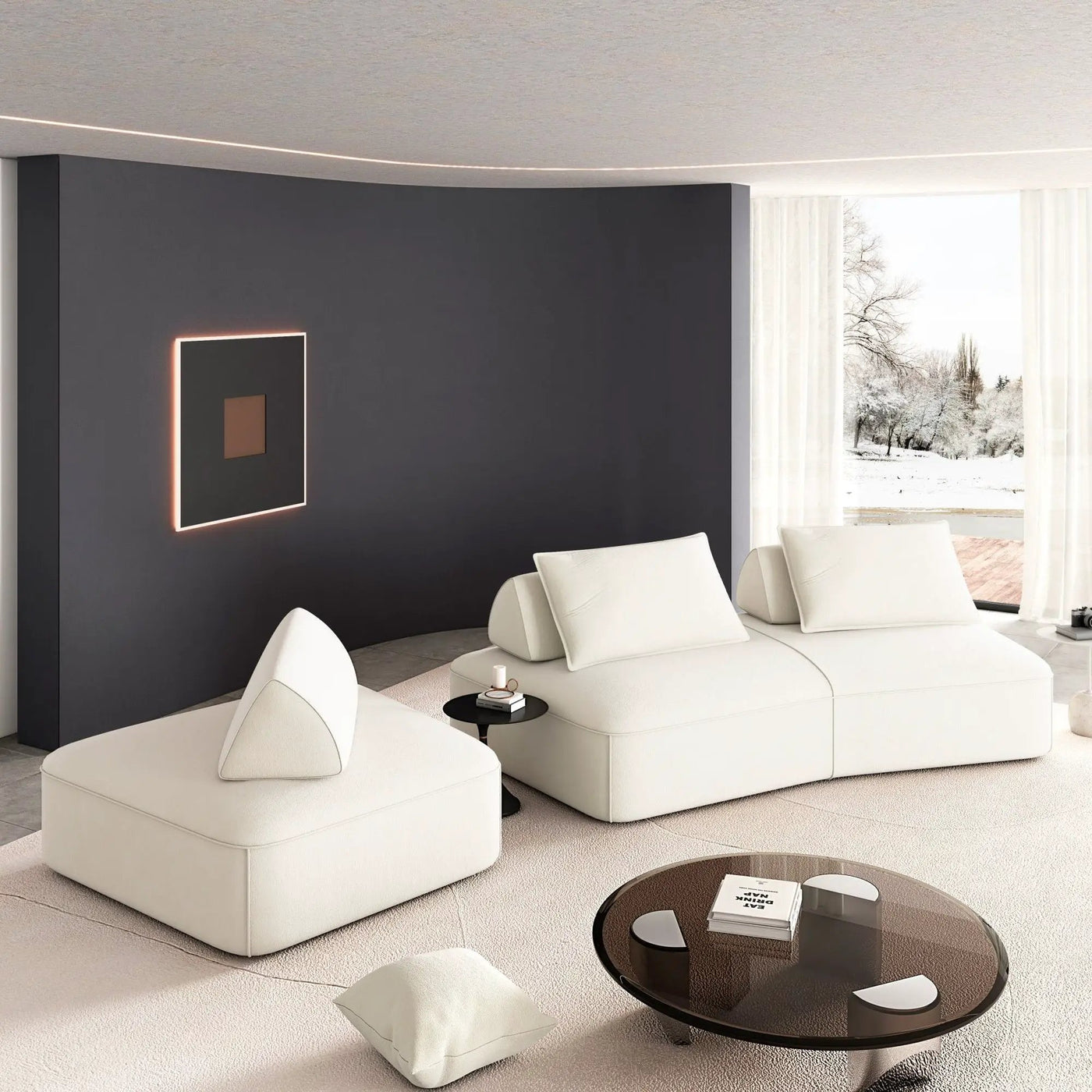 Modern Luxury Oversized Modular Sectional Sofa Set by HouseOfZazla