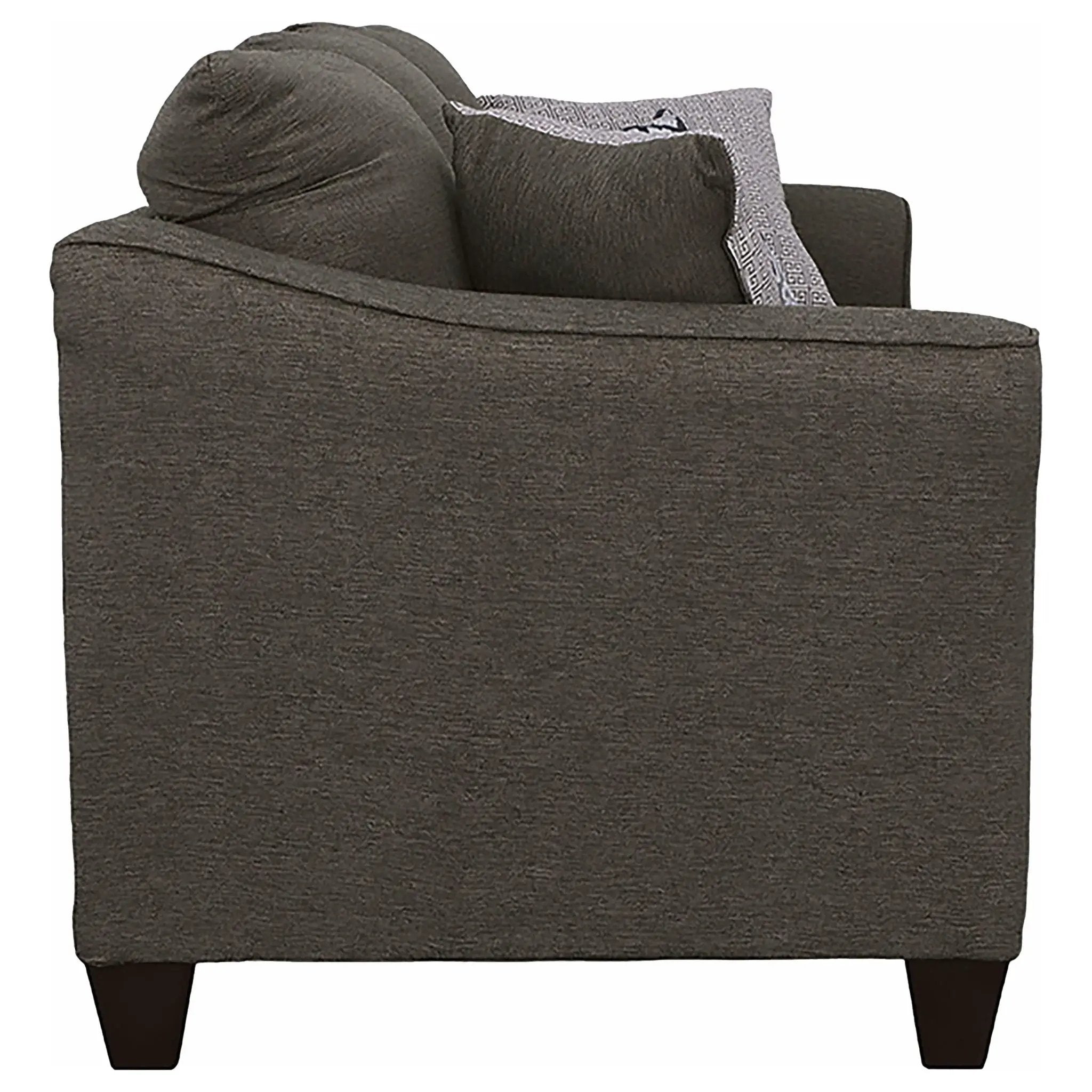 Salizar Upholstered Flared Arm Sofa Charcoal Grey by Unique Piece Furniture