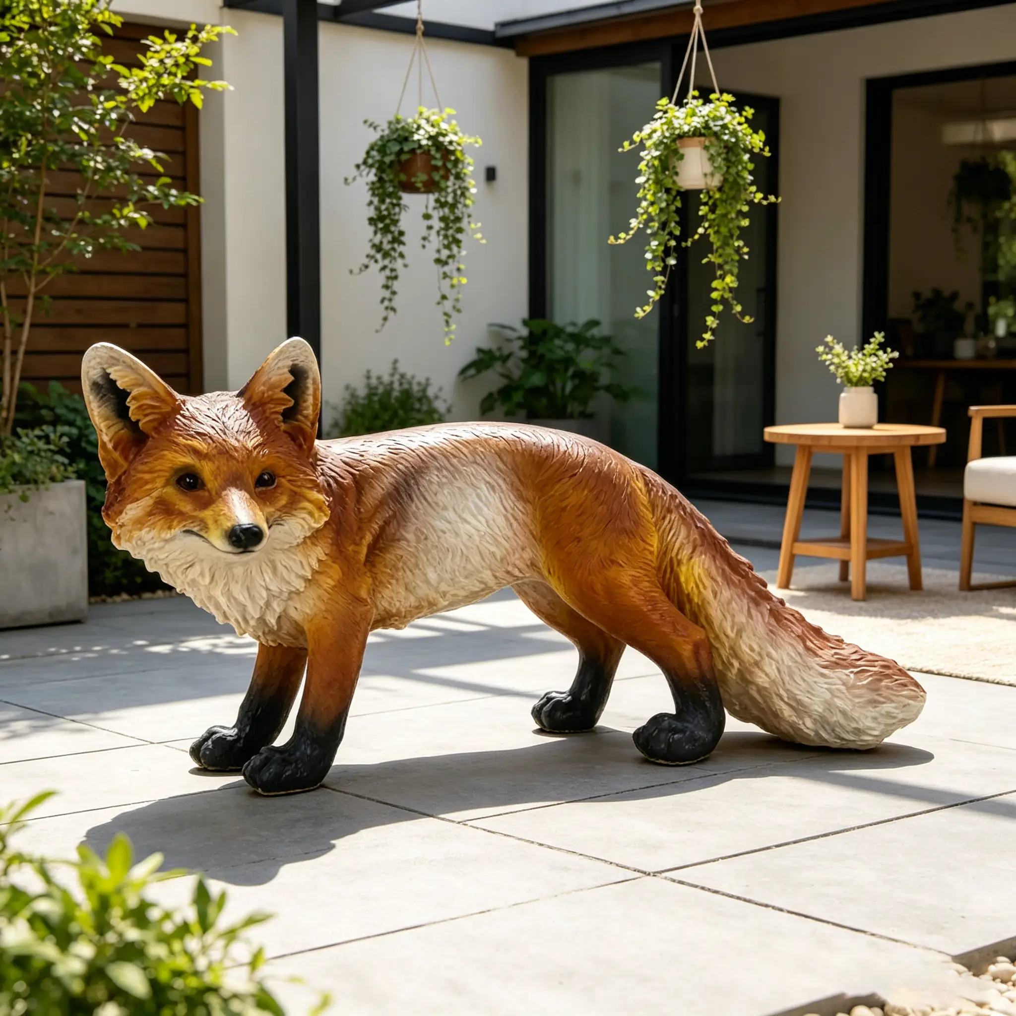 19.69" Long Realistic Red Fox Statue by HouseOfZazla