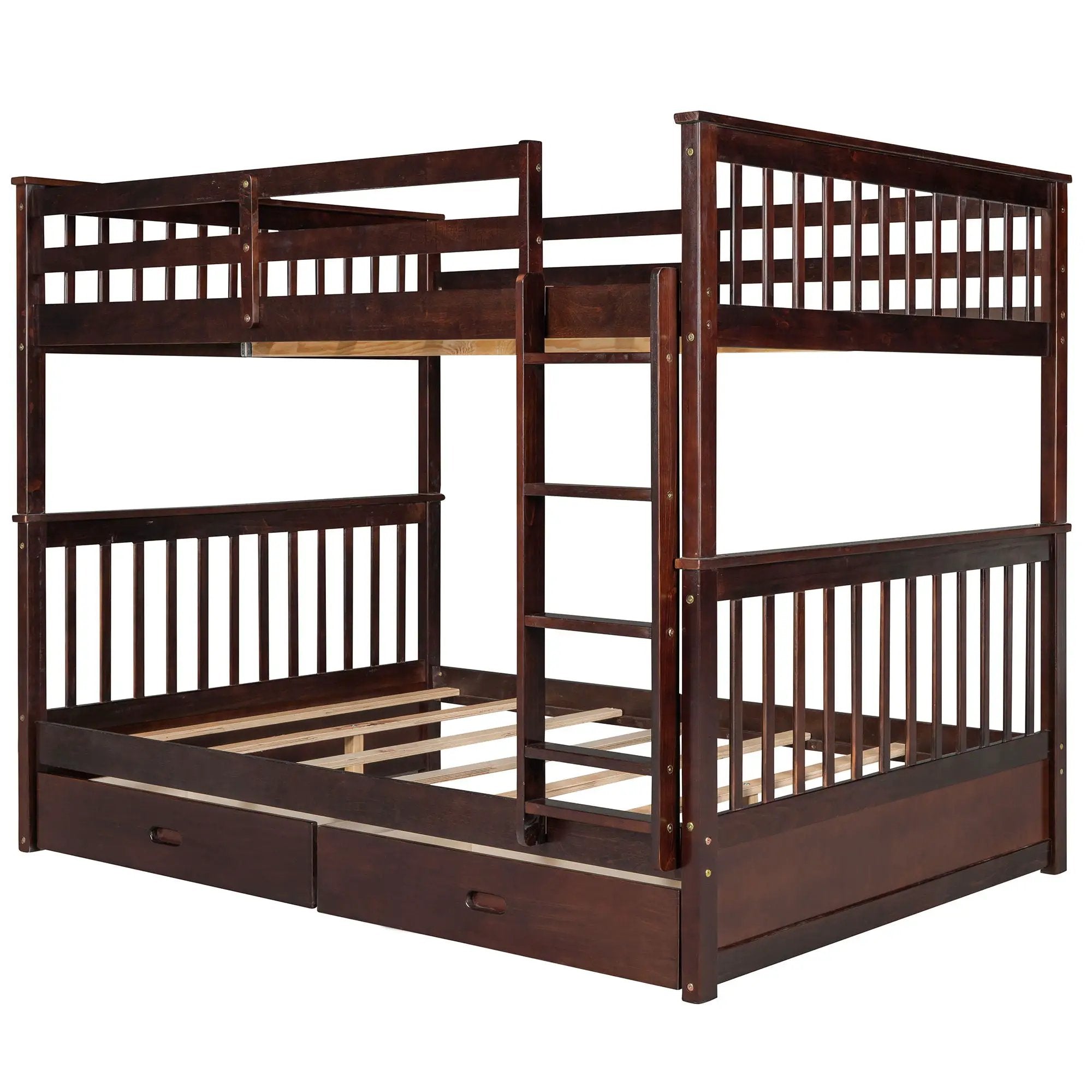 Bunk Bed With Ladders And 2 Storage Drawers by Unique Piece Furniture