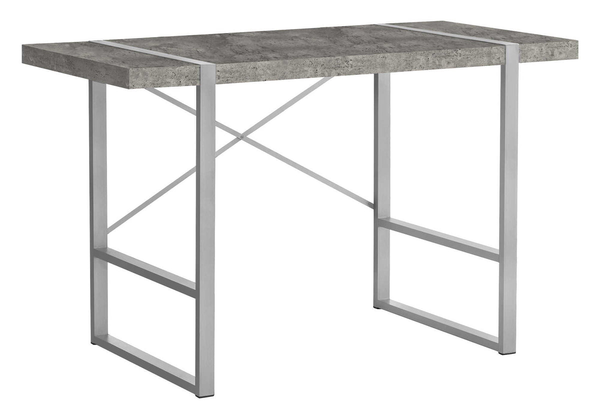 Industrial Computer Desk with Concrete-Look Tabletop - Multiple Colors, photo 3 of 20