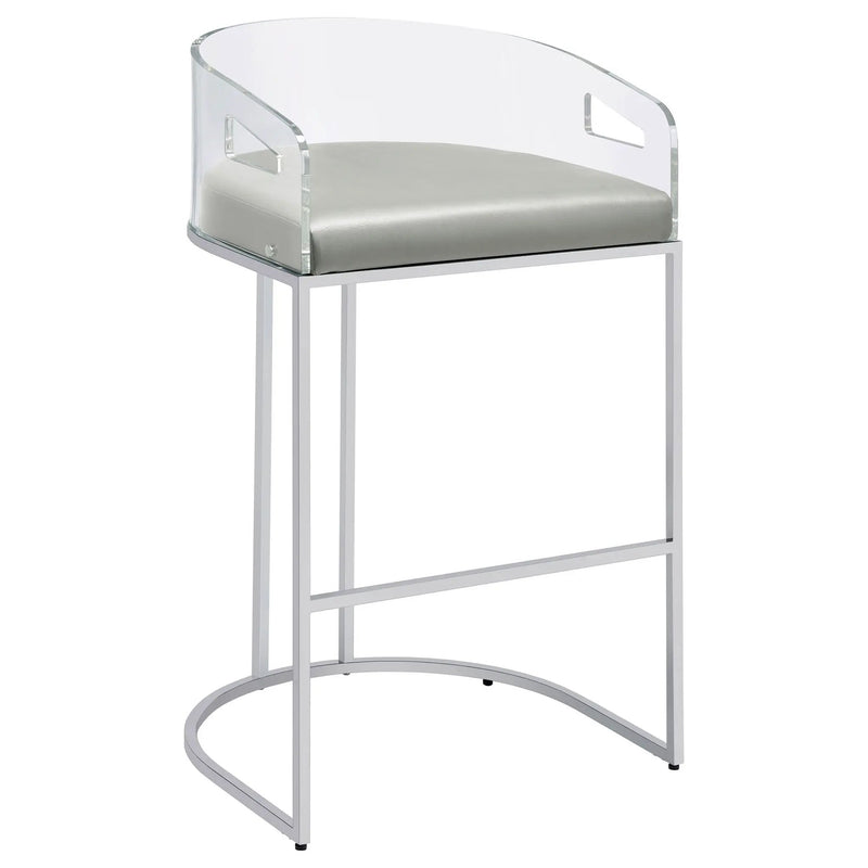 Mello - Upholstered Bar Chair (Set of 2) - Gray by HouseOfZazla