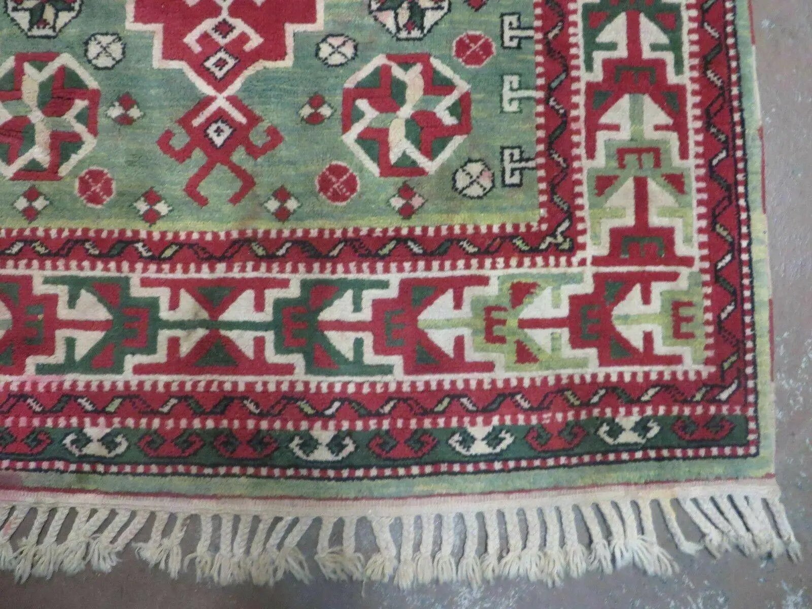 4' X 6' Vintage Handmade Turkish Kazak Design Wool Rug Carpet Nice by Jewel Rugs