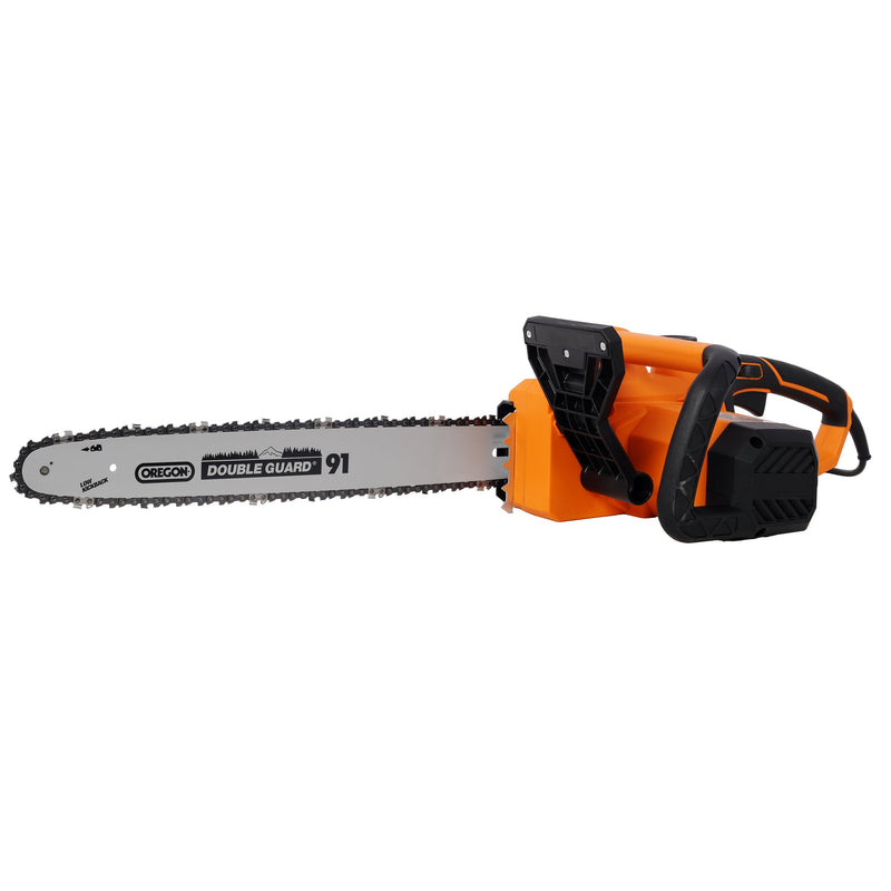 18 Inch Electric Chainsaw with Quick Chain Adjustment Knob - Orange/Black, photo 2 of 10
