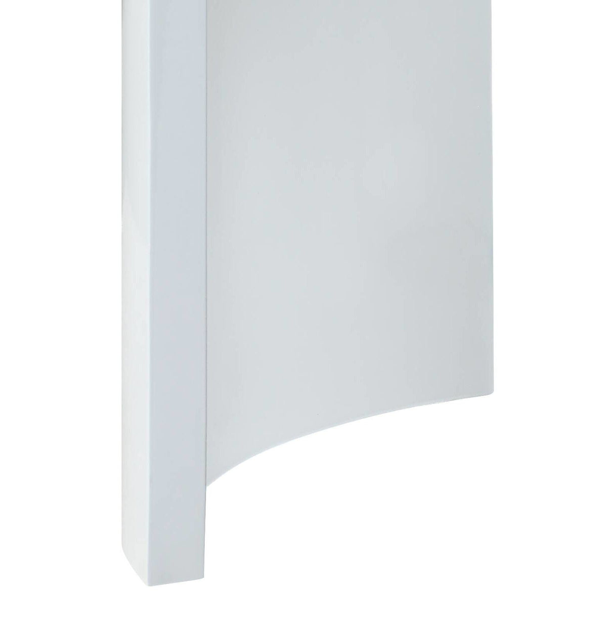 High Gloss End Table with Thick Tabletop - Light Brown, photo 3 of 8