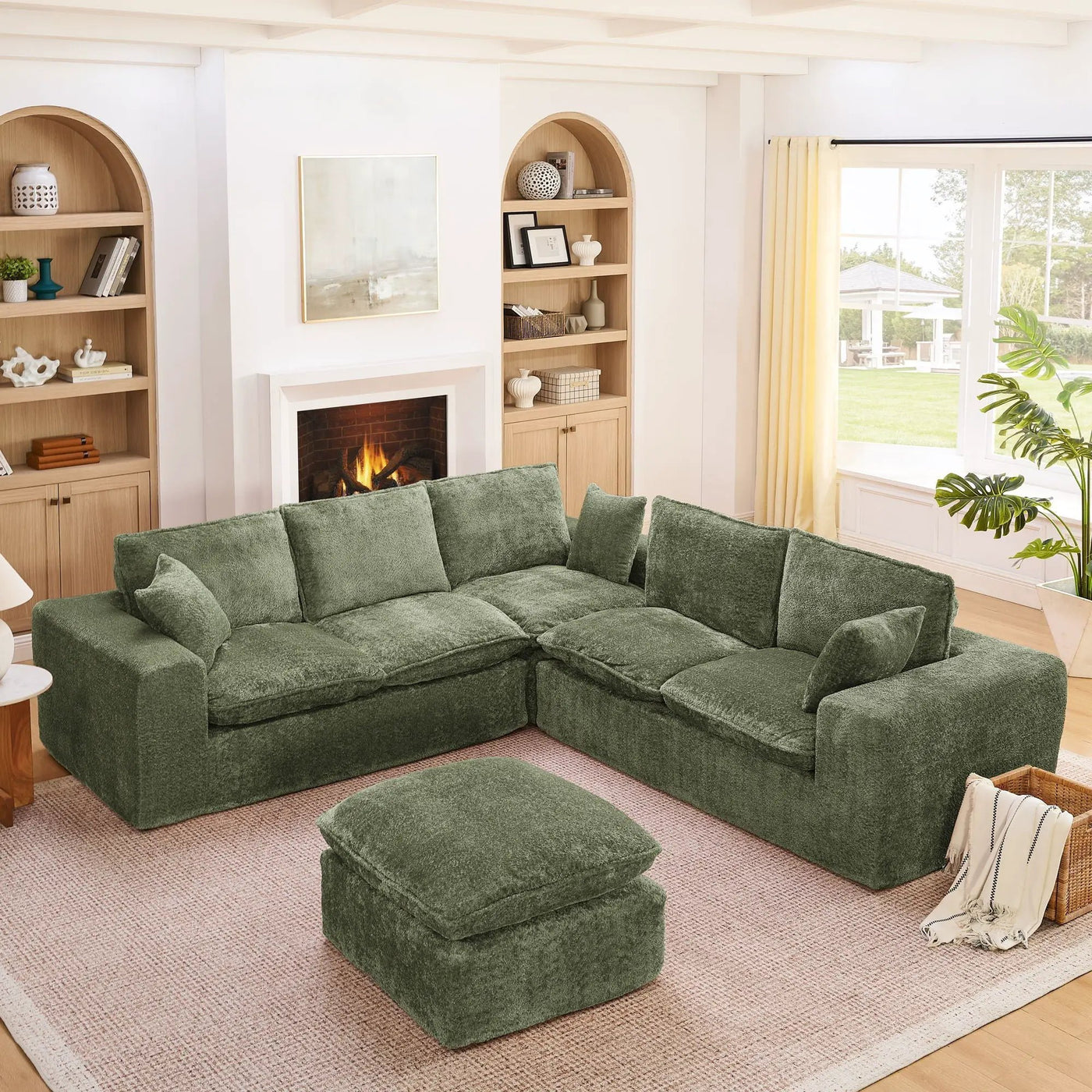 Sectional Sofa With Moveable Ottoman by HouseOfZazla