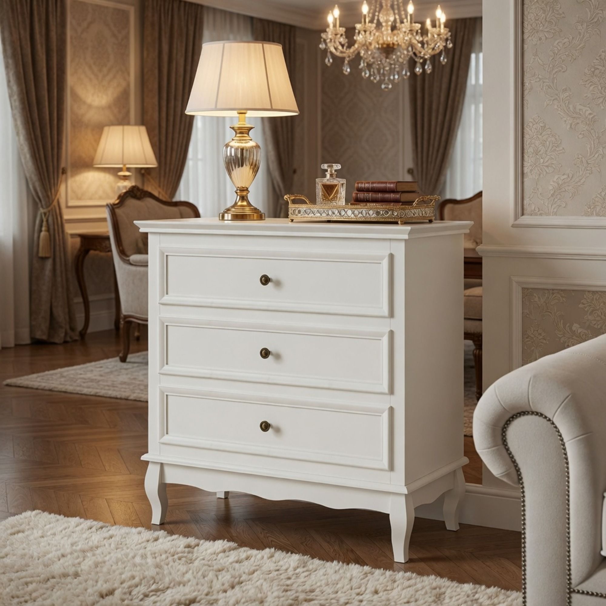 3 Drawer Dresser - White by HouseOfZazla