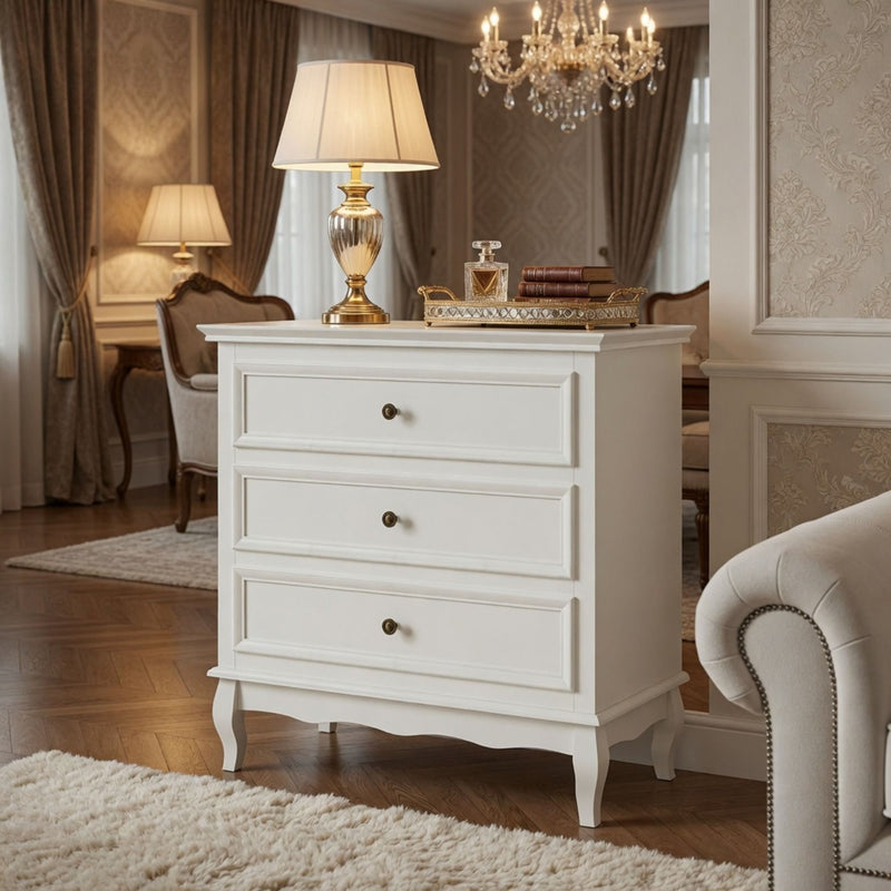 3 Drawer Dresser - White by HouseOfZazla