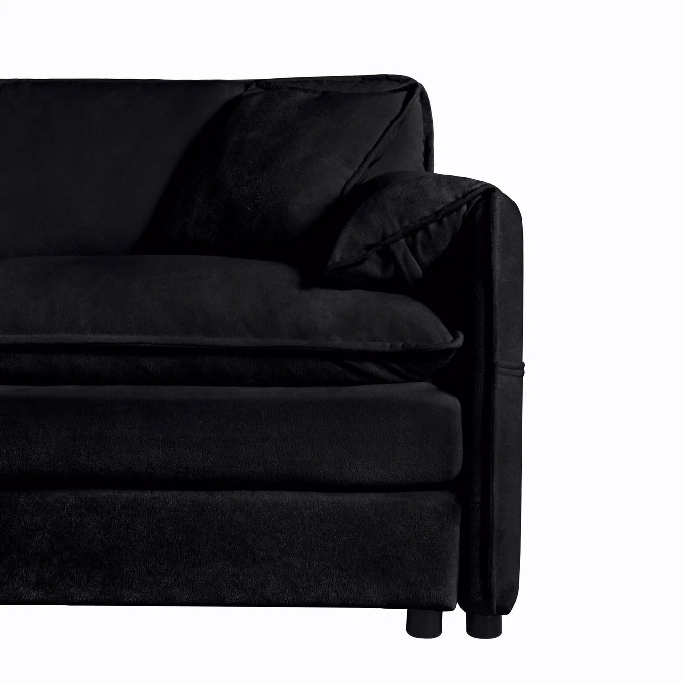 Oversized Chair With Movable Ottoman, Soft Upholstered Lounge Chair by HouseOfZazla