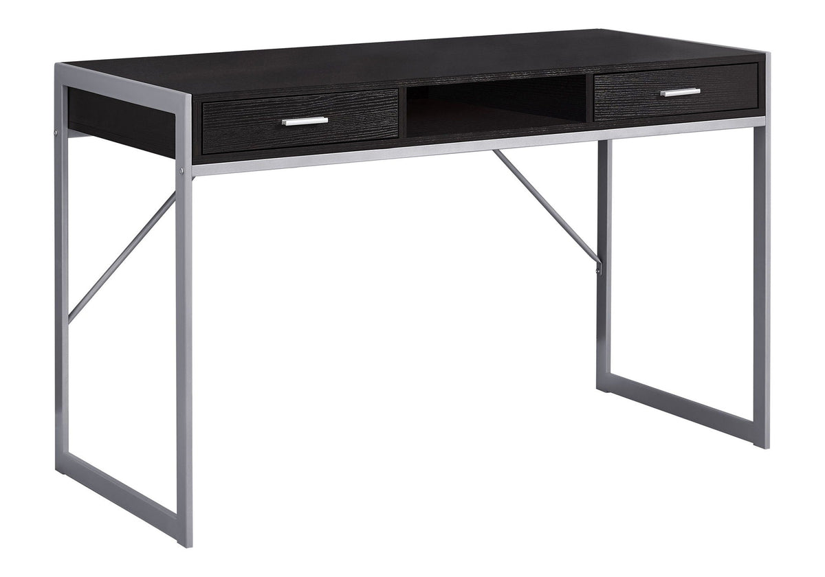 Computer Desk with Storage Drawers for Home Office - Dark Brown, Light Brown, or White, photo 3 of 12