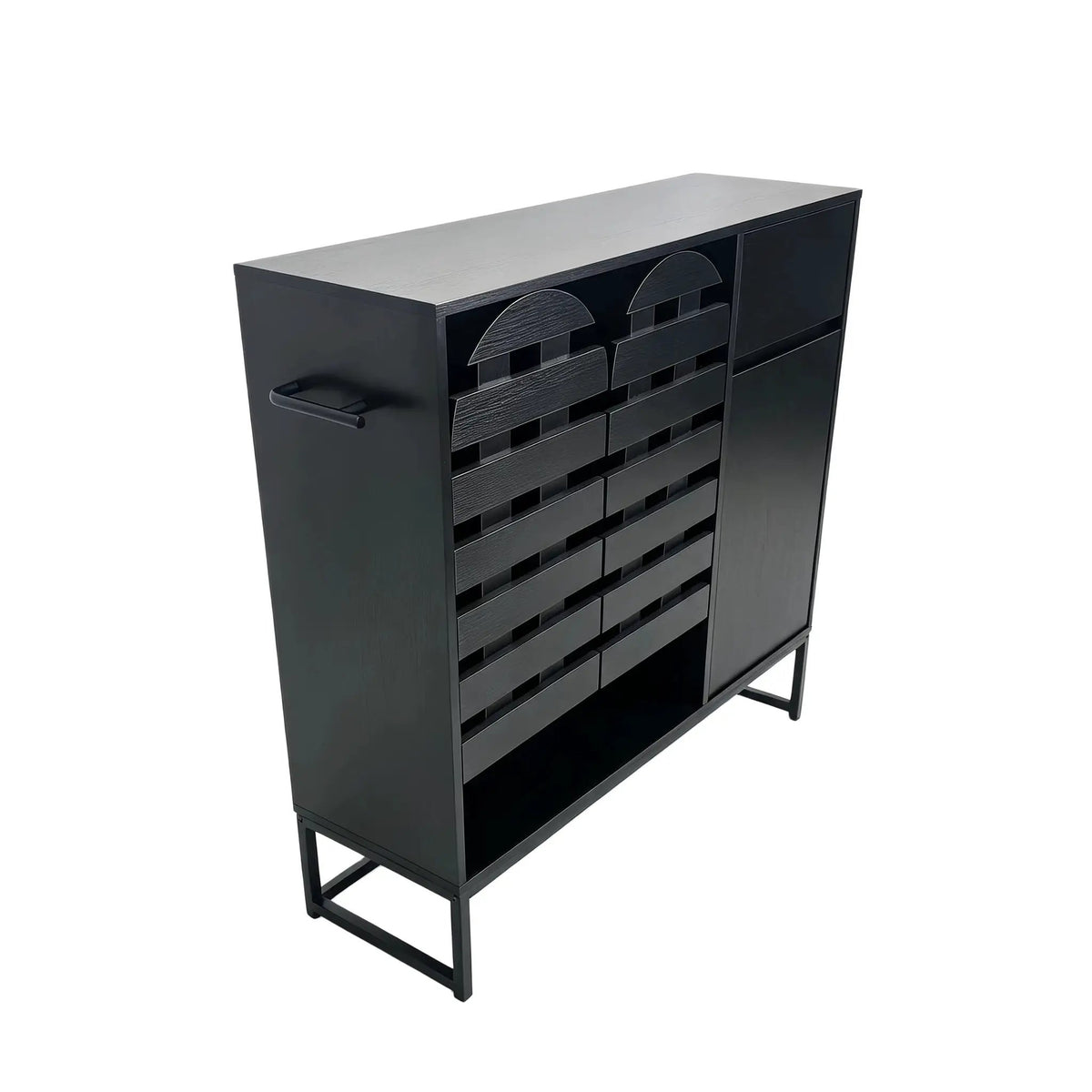 Buffet Cabinet with Storage and Woven Doors by HouseOfZazla