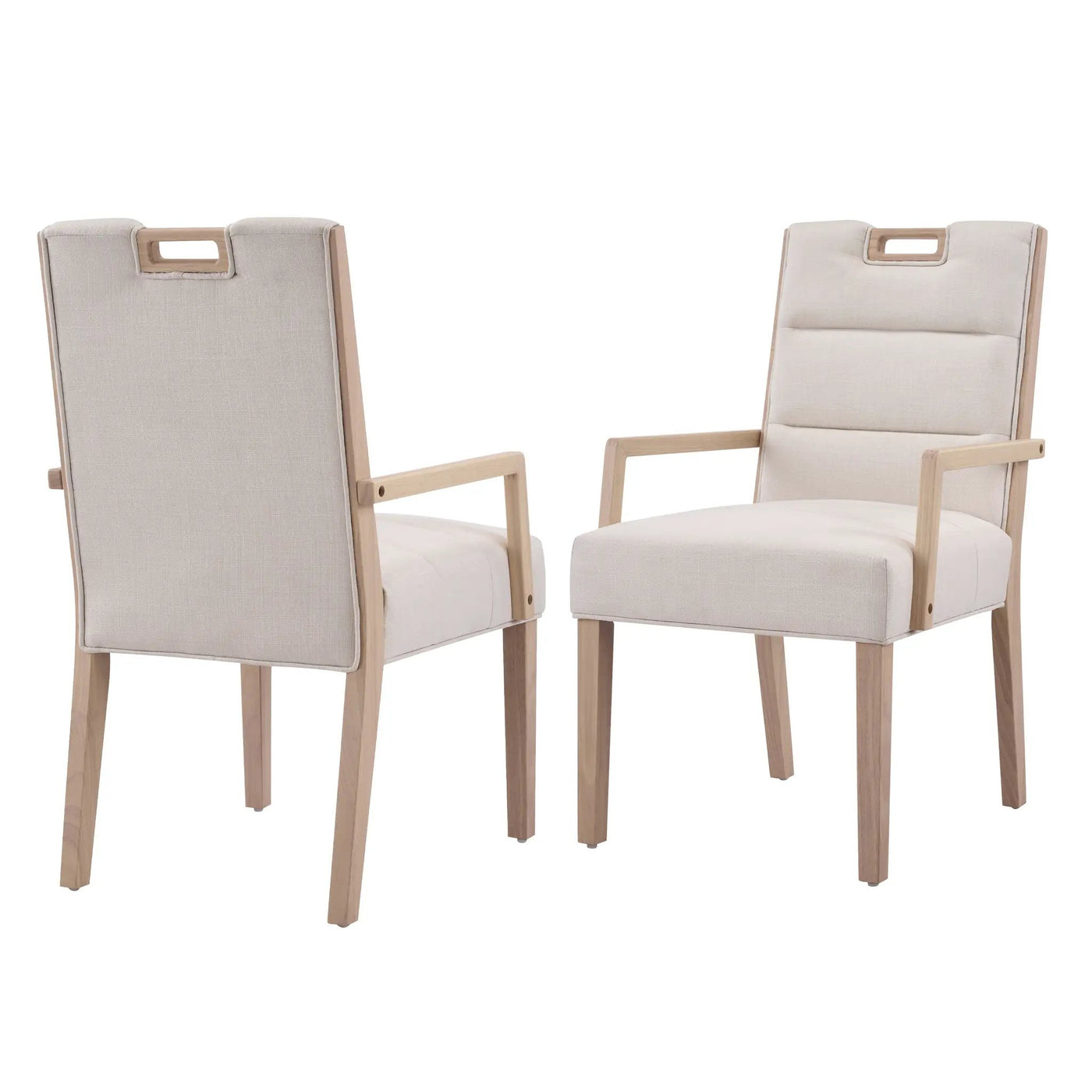 Upholstered Dining Chairs with Armrests by HouseOfZazla