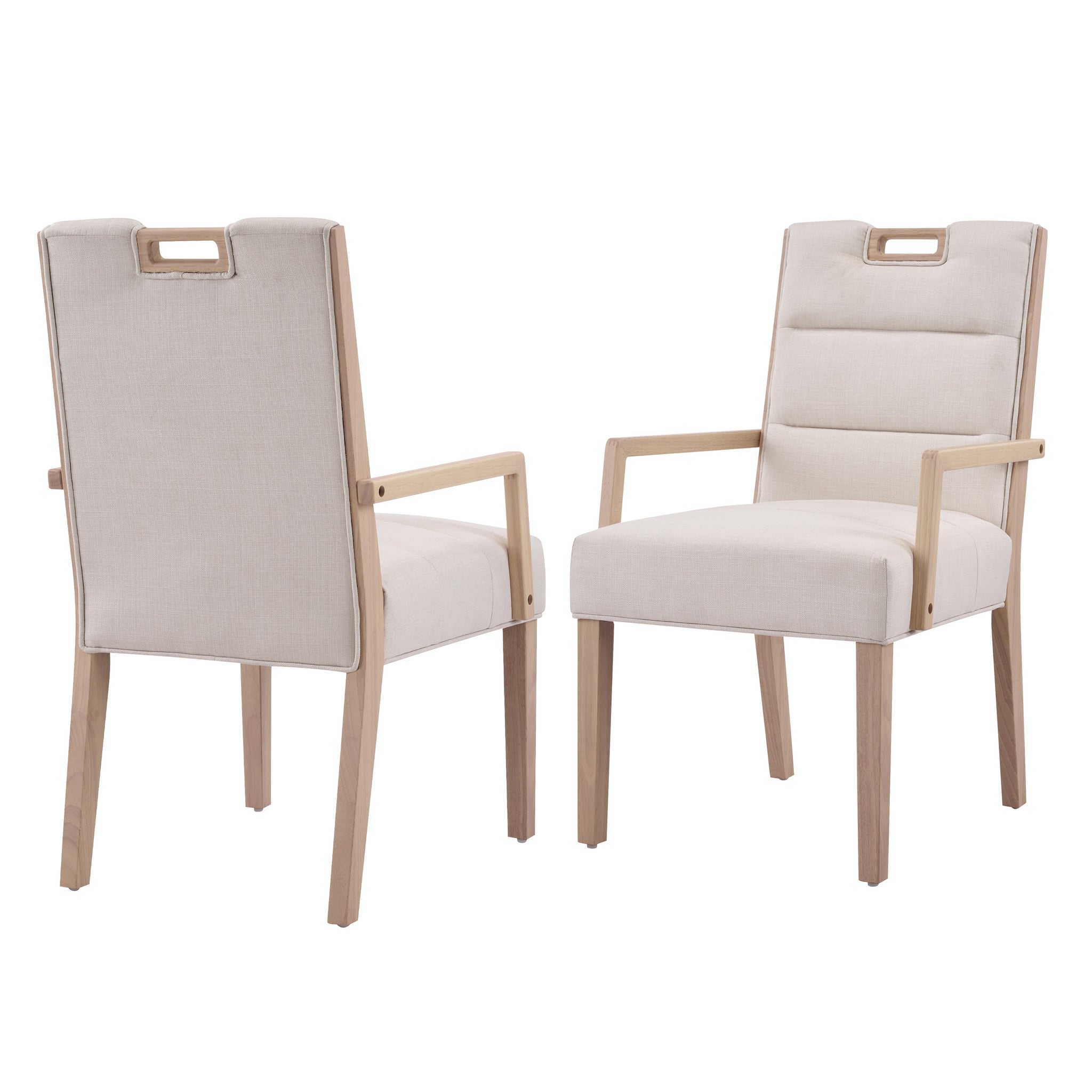 Upholstered Dining Chairs with Armrests by HouseOfZazla