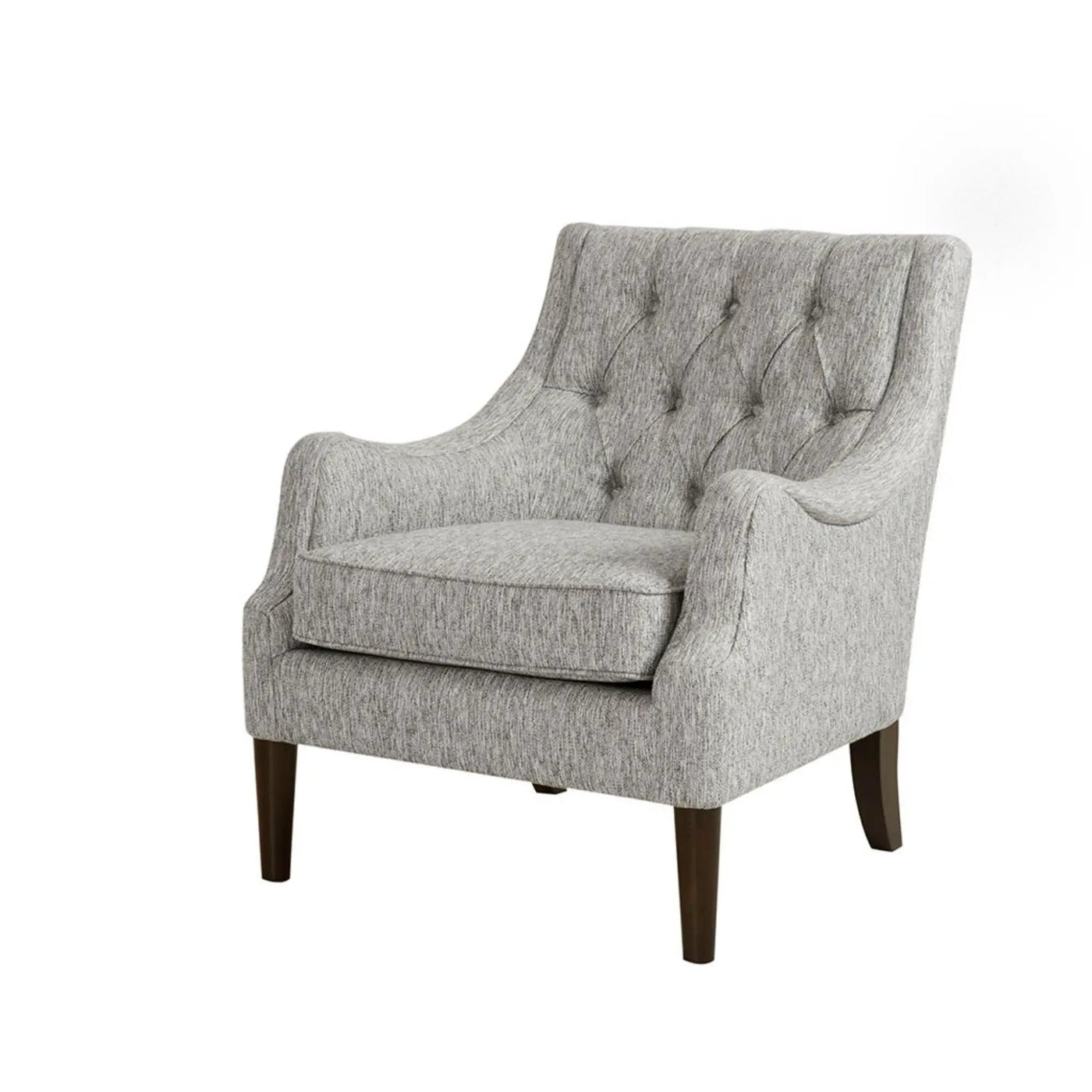 Button Tufted Accent Chair Vintage Style by Unique Piece Furniture