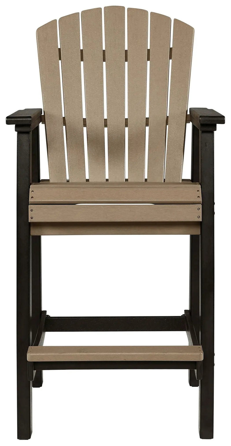 Fairen Trail - Tall Barstool (Set of 2) - Black / Driftwood by Unique Piece Furniture