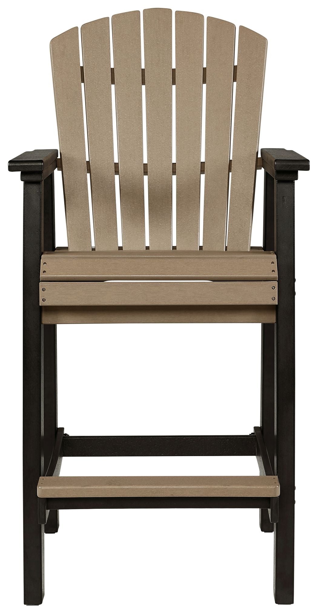 Fairen Trail - Tall Barstool (Set of 2) - Black / Driftwood, photo 3 of 7