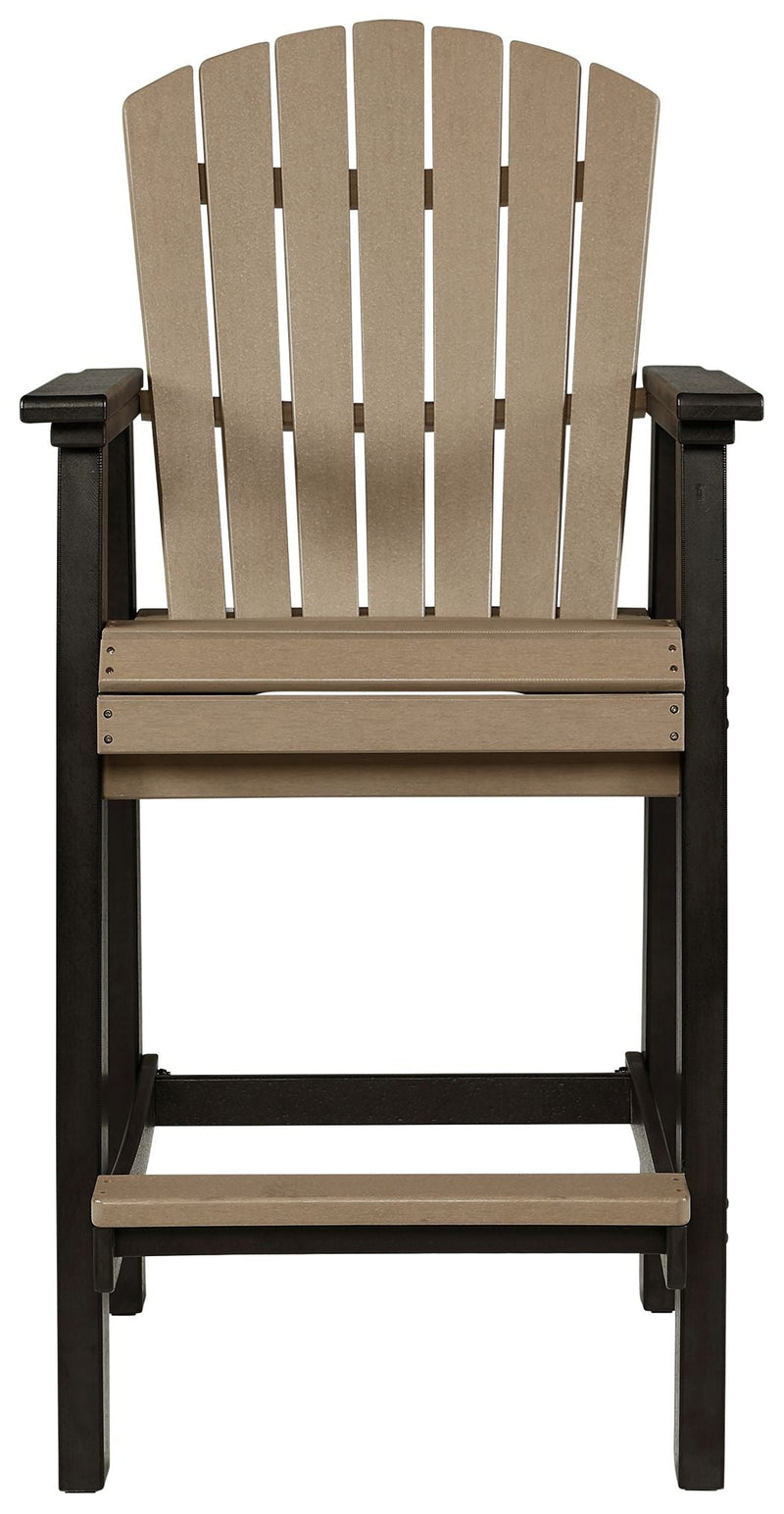 Fairen Trail - Tall Barstool (Set of 2) - Black / Driftwood, photo 3 of 7