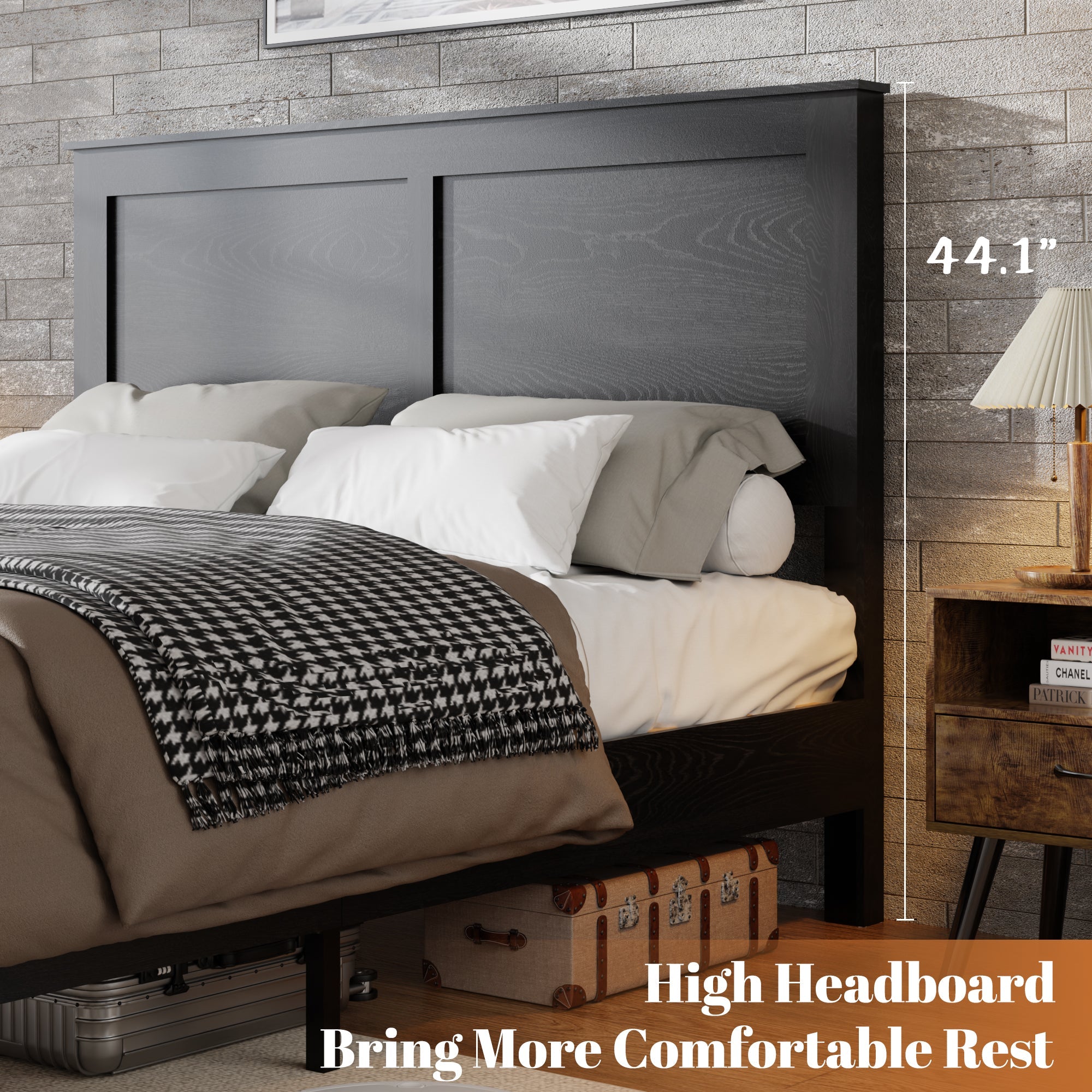 Full Size Wood Platform Bed Frame by HouseOfZazla