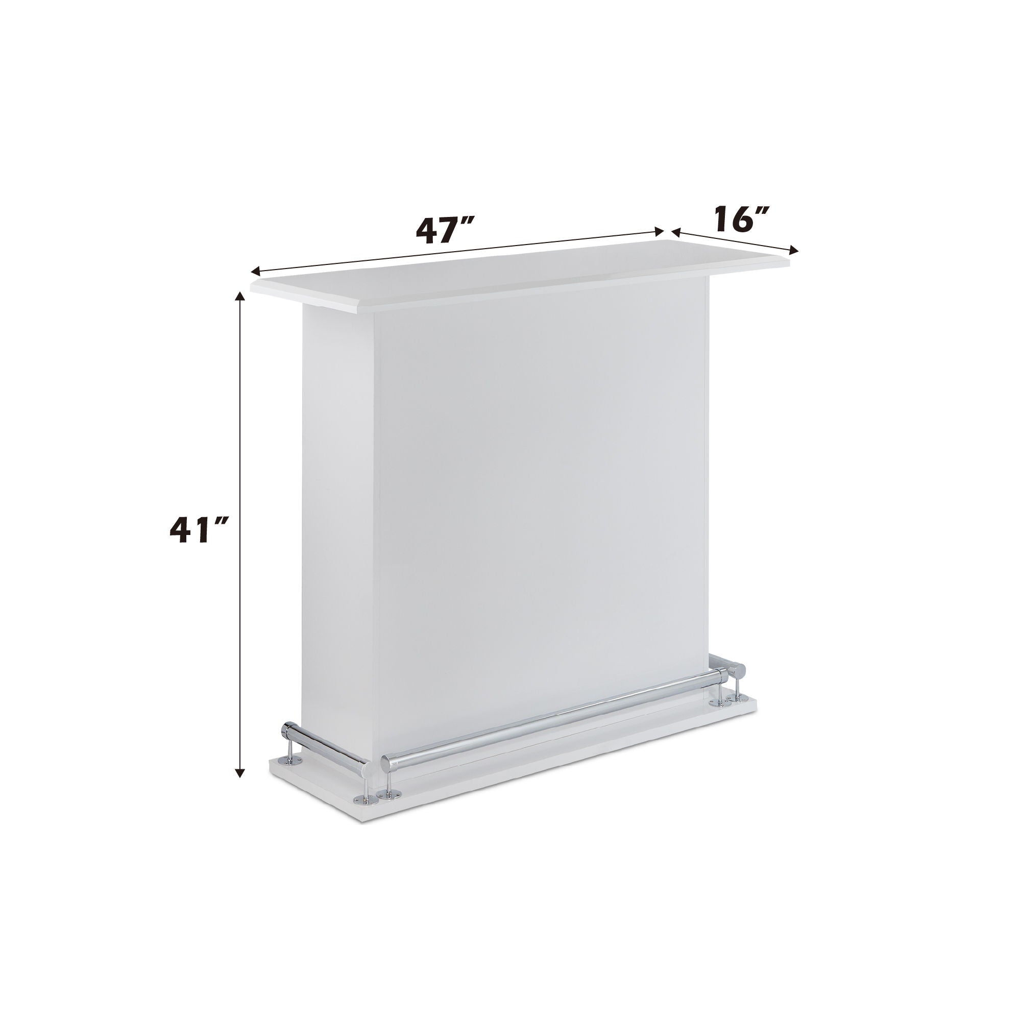 Kite - Bar Table - Gloss White by HouseOfZazla
