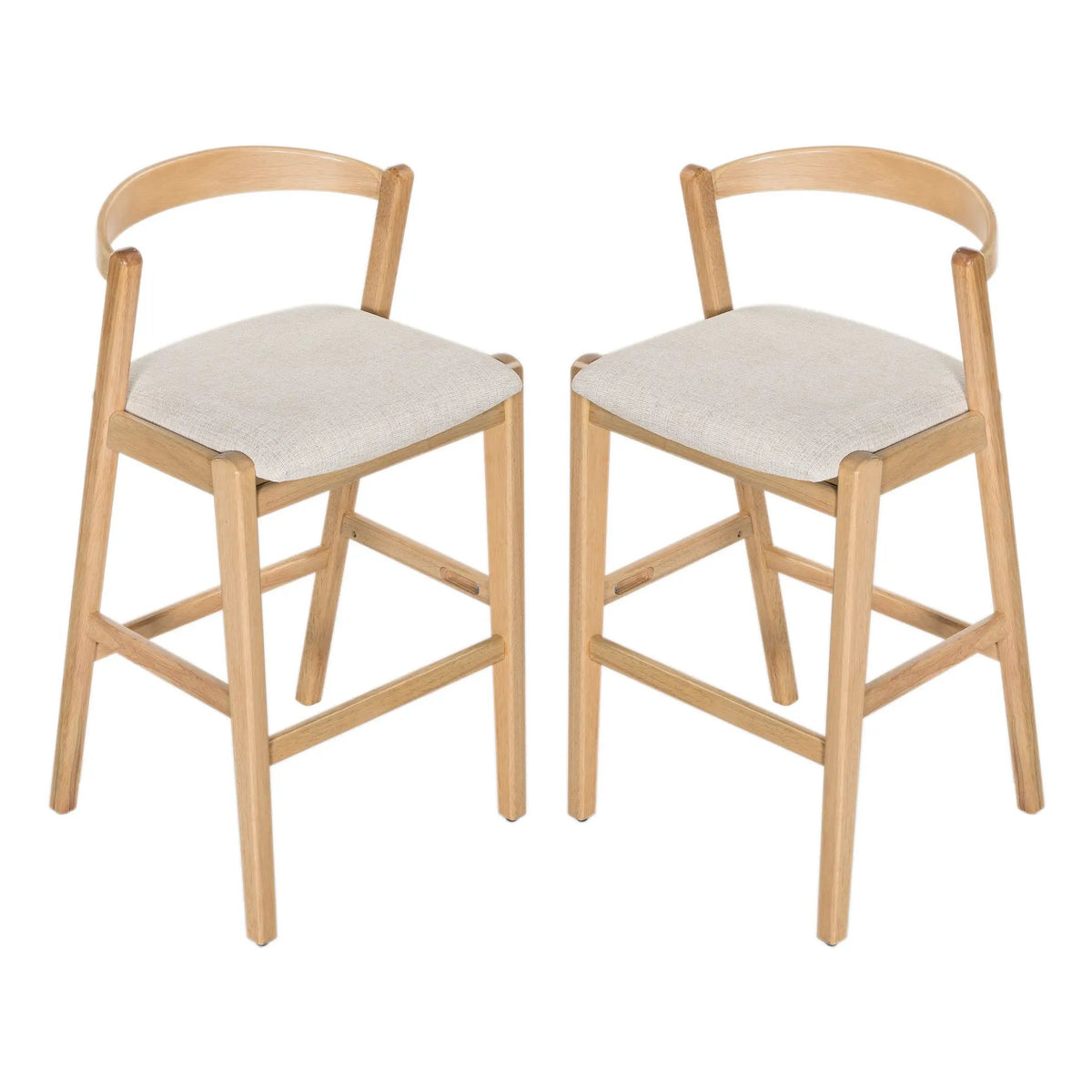 Balmain Indoor Rubberwood Barstool by HouseOfZazla