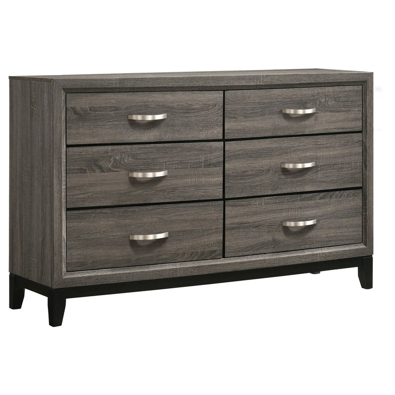 Watson 6-drawer Dresser Grey Oak by Unique Piece Furniture