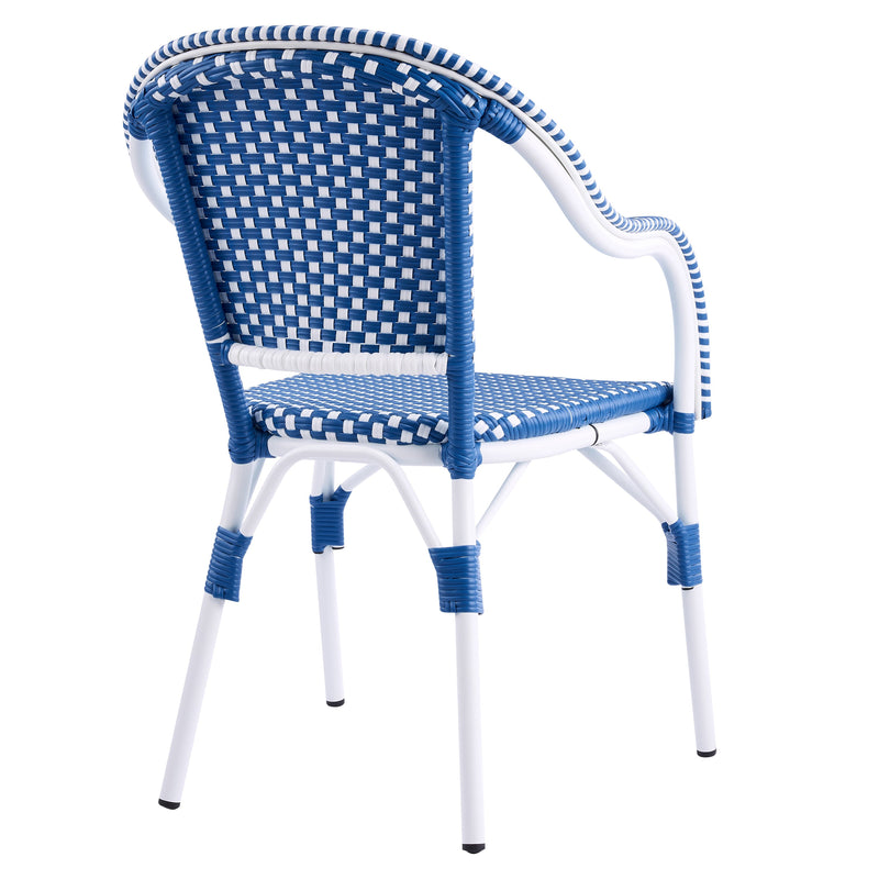 Outdoor Bistro Chairs with Aluminum Frame, Set of 2 by HouseOfZazla