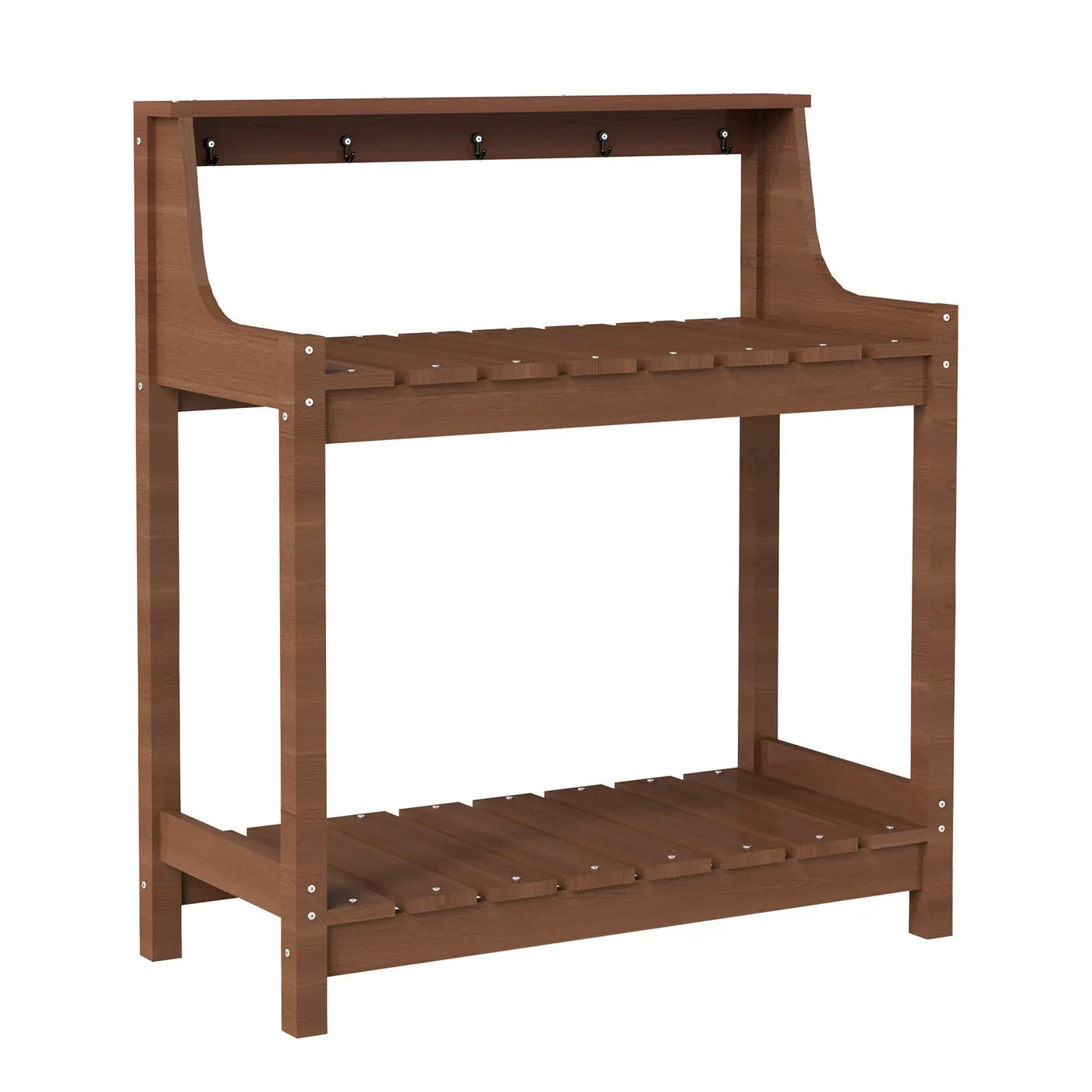 Potting Benches for Outside, HDPE Garden Potting Table with Storage by HouseOfZazla
