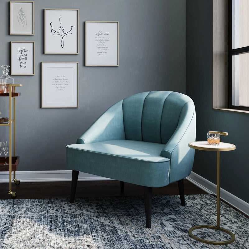 Brook - C Side Table - White / Gold by Unique Piece Furniture
