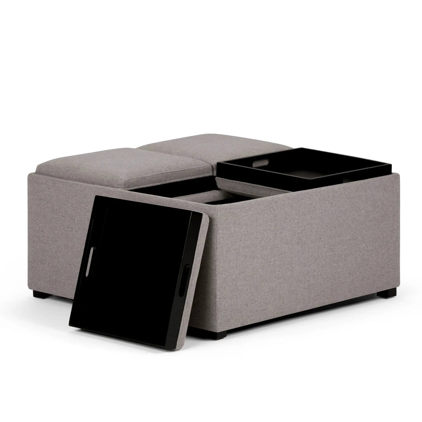 Avalon - Square Coffee Table, Storage Ottoman by HouseOfZazla