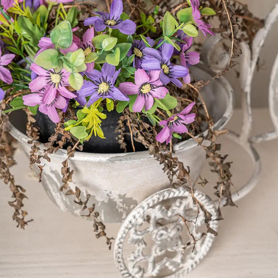 Rustic Bicycle Metal Wire Wall Planter Basket by HouseOfZazla