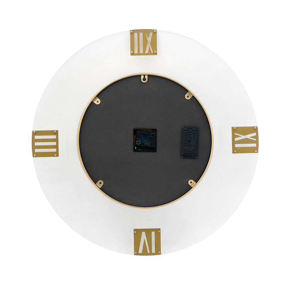 Round Moving Gear Roman Numeral Clock - Multicolor by HouseOfZazla