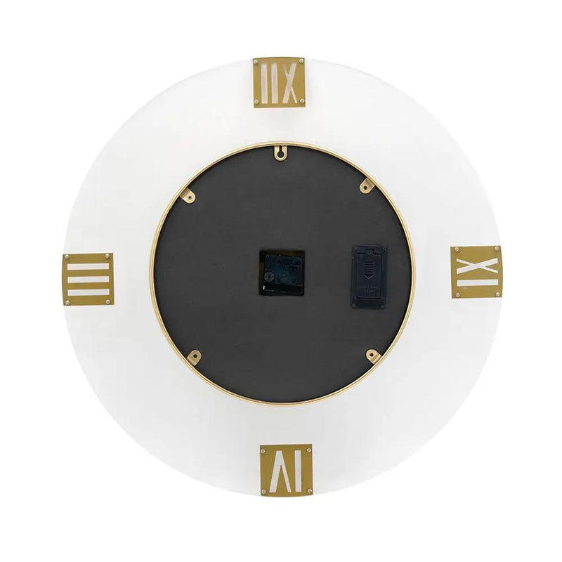 Round Moving Gear Roman Numeral Clock - Multicolor by HouseOfZazla
