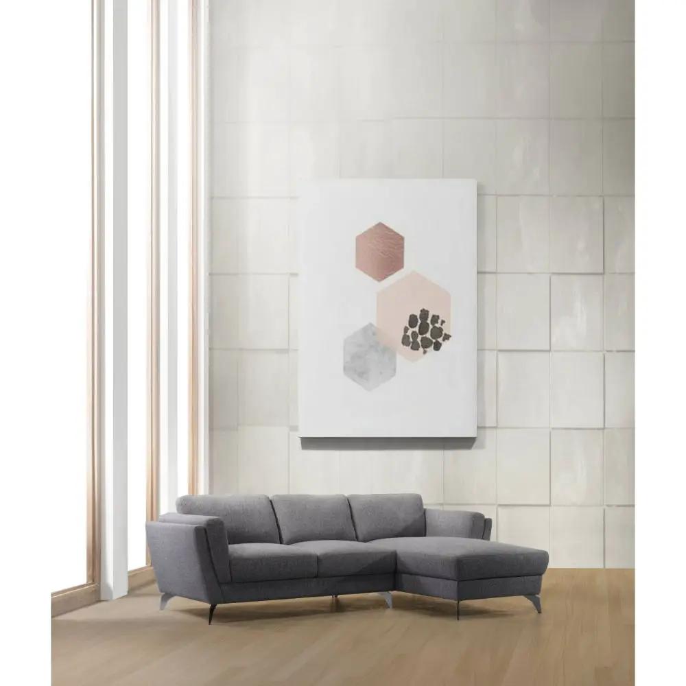 Beckett - Sectional Sofa - Gray Fabric by Unique Piece Furniture