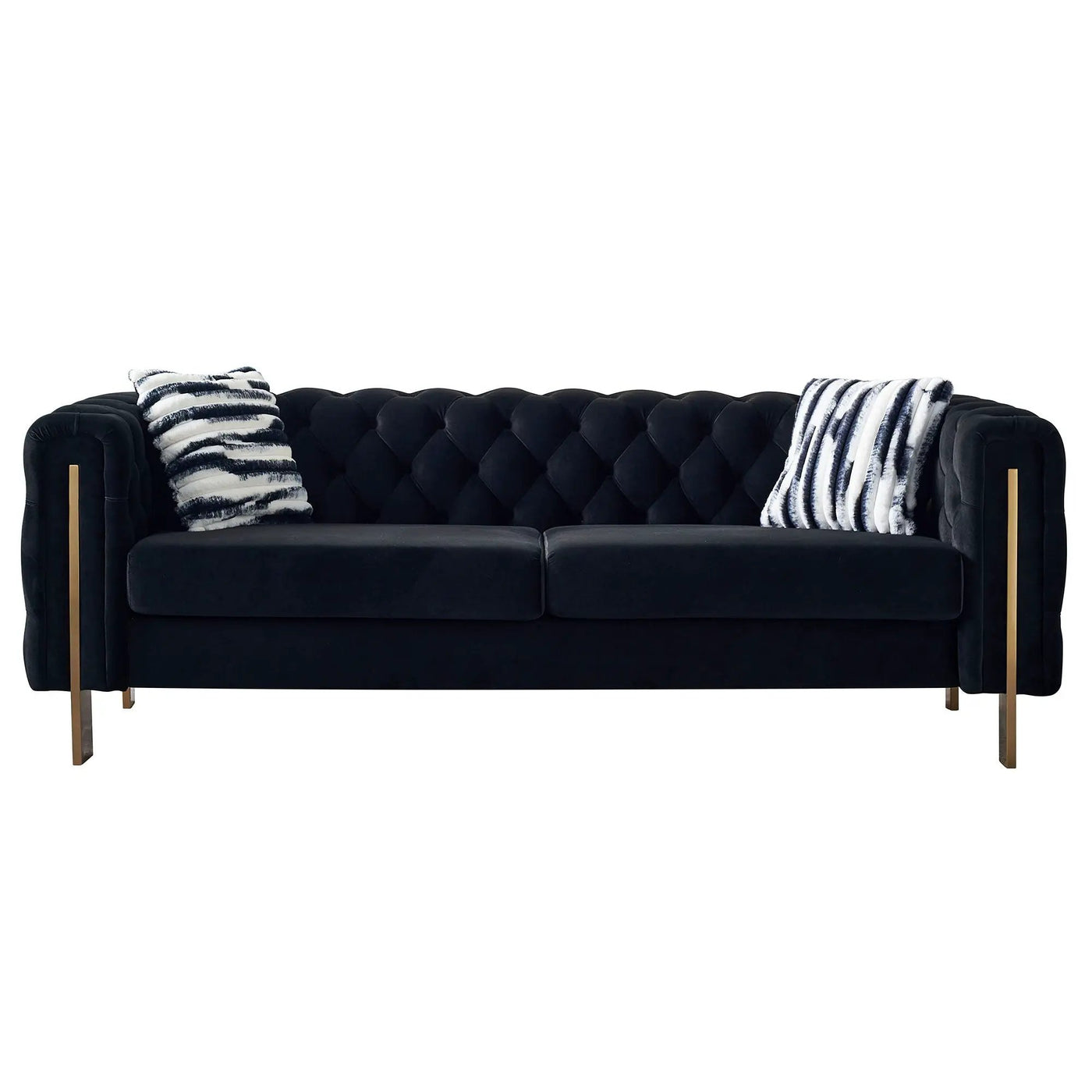 Chesterfield - Modern Tufted Living Room Sofa, 84.25''W Couch by Unique Piece Furniture