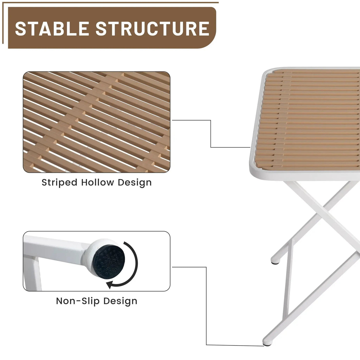 4 Piece Set Of Modern Designed Single Chairs With Folding Square Table by HouseOfZazla