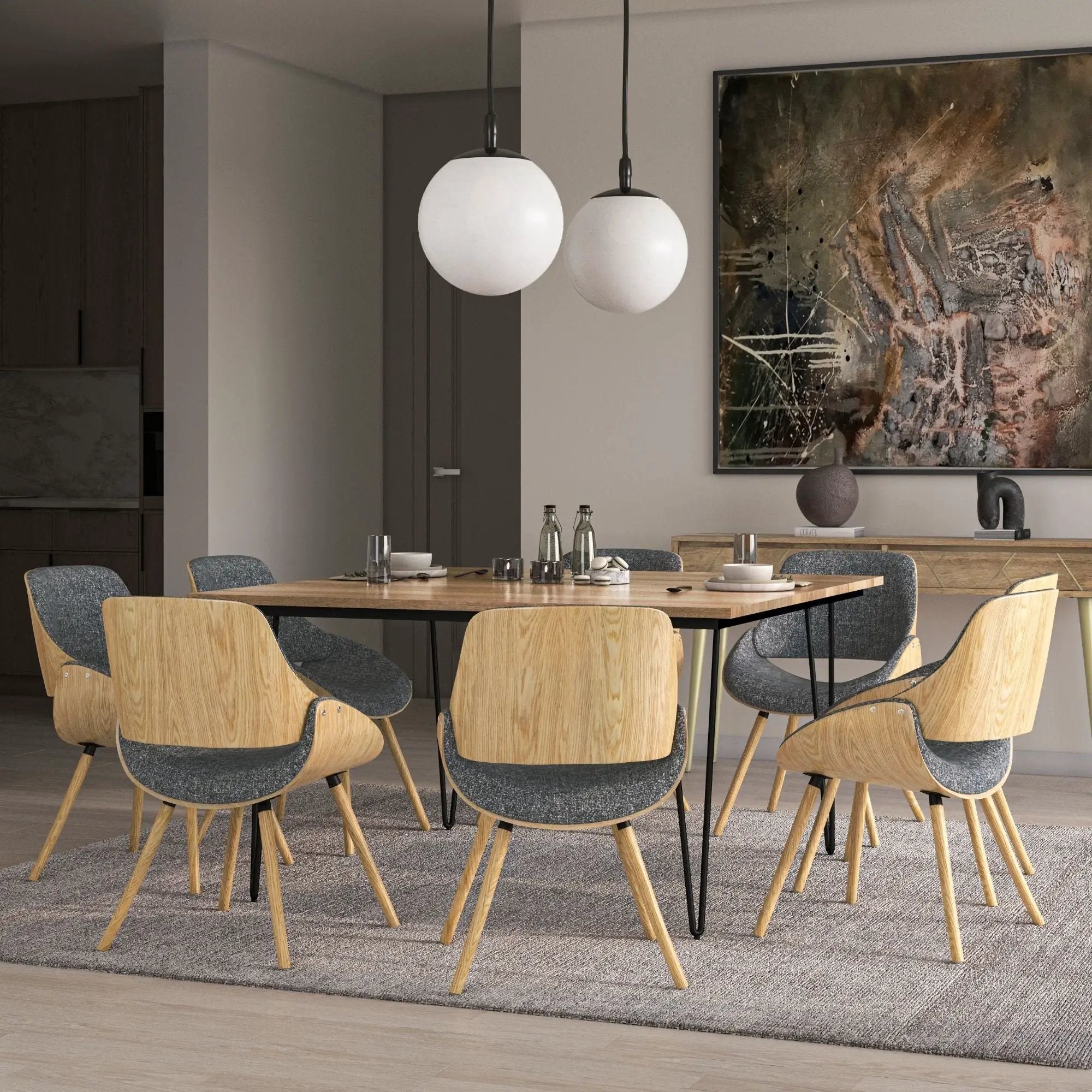 Malden - Bentwood Dining Chair With Wood Back by Unique Piece Furniture