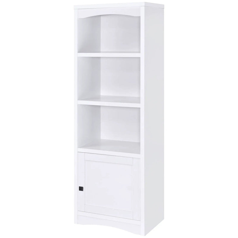 Laughlin 4-shelf Engineered Wood Media Tower White by Unique Piece Furniture