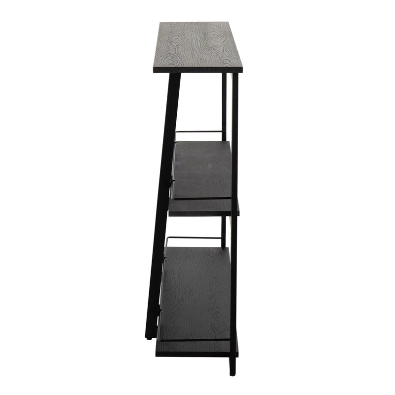 Converge - Industrial Bookcase - Black by Unique Piece Furniture