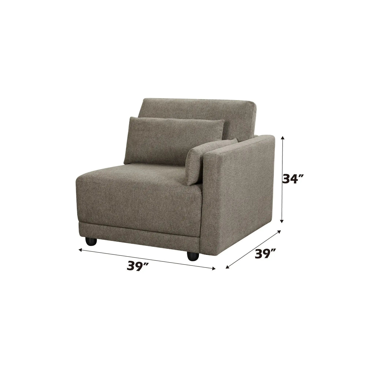 Rylie Modular Sectional Sofa With Toss Pillows by HouseOfZazla