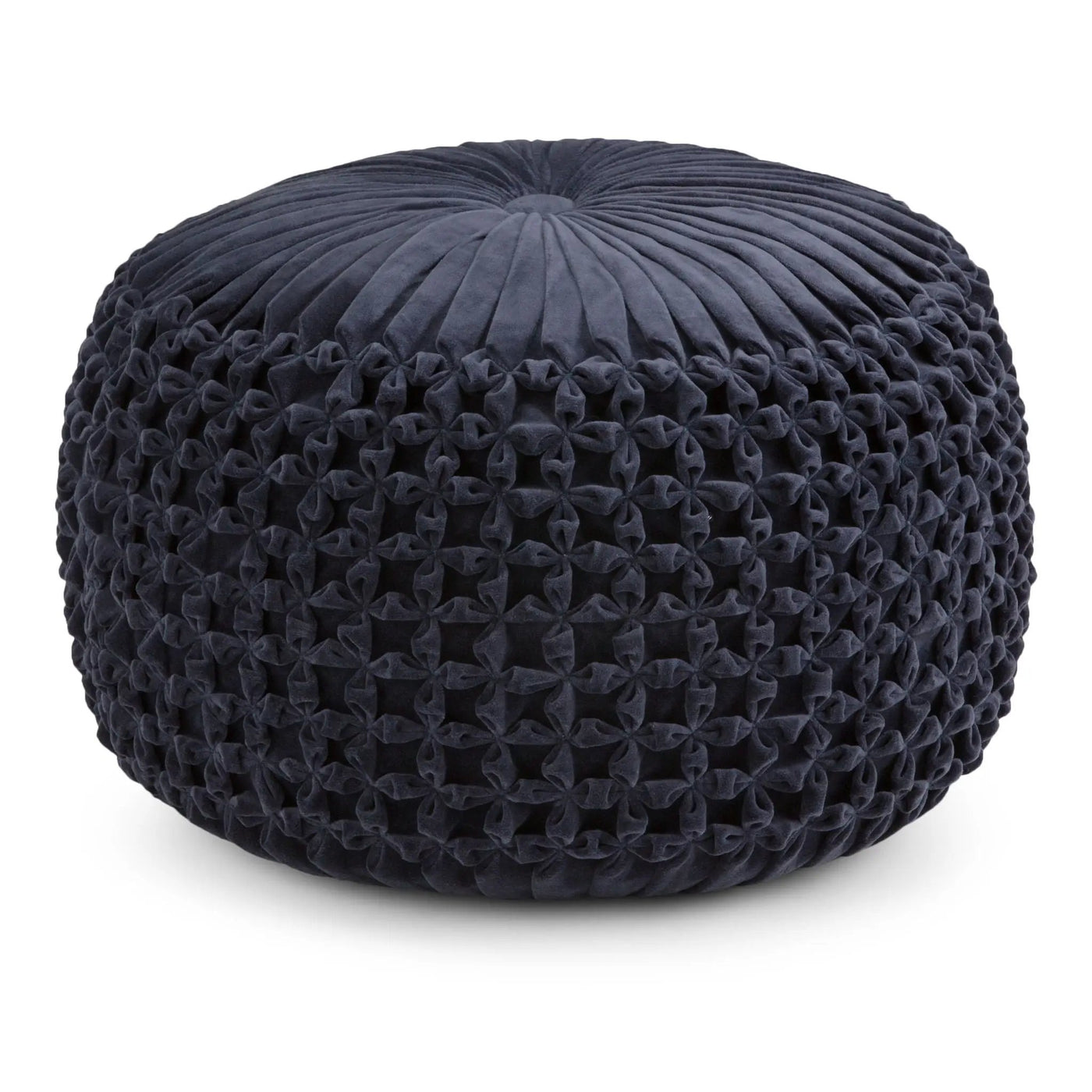 Renee - Handcrafted Round Pouf by HouseOfZazla