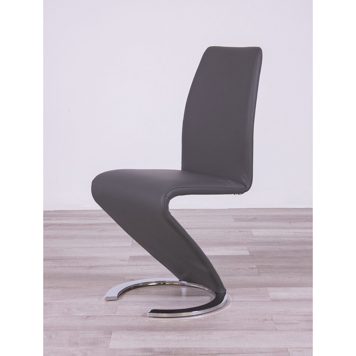 Horseshoe Dining Chairs Set of 2 with Polyurethane Finish - Black, Dark Gray, or White, photo 15 of 32