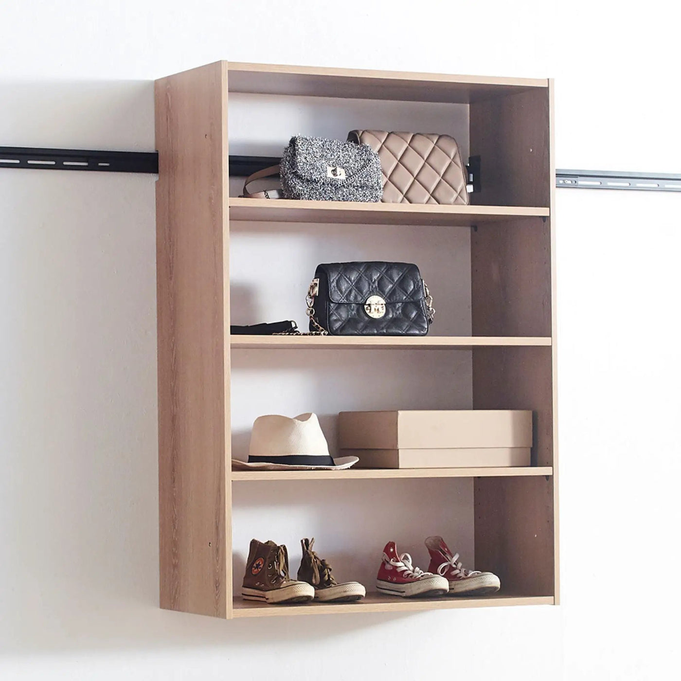 Devi - Wall Mounted Wood Closet System & Modular Units by HouseOfZazla