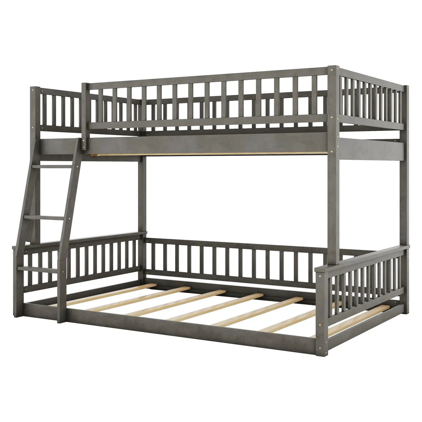 Bunk Bed With Ladder And Guardrails by HouseOfZazla